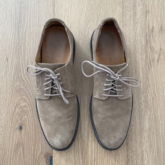 Vionic Shoes Men 10 Bowery Graham Oxford Suede Tan Brown Comfort VSM021 Taupe main image 4